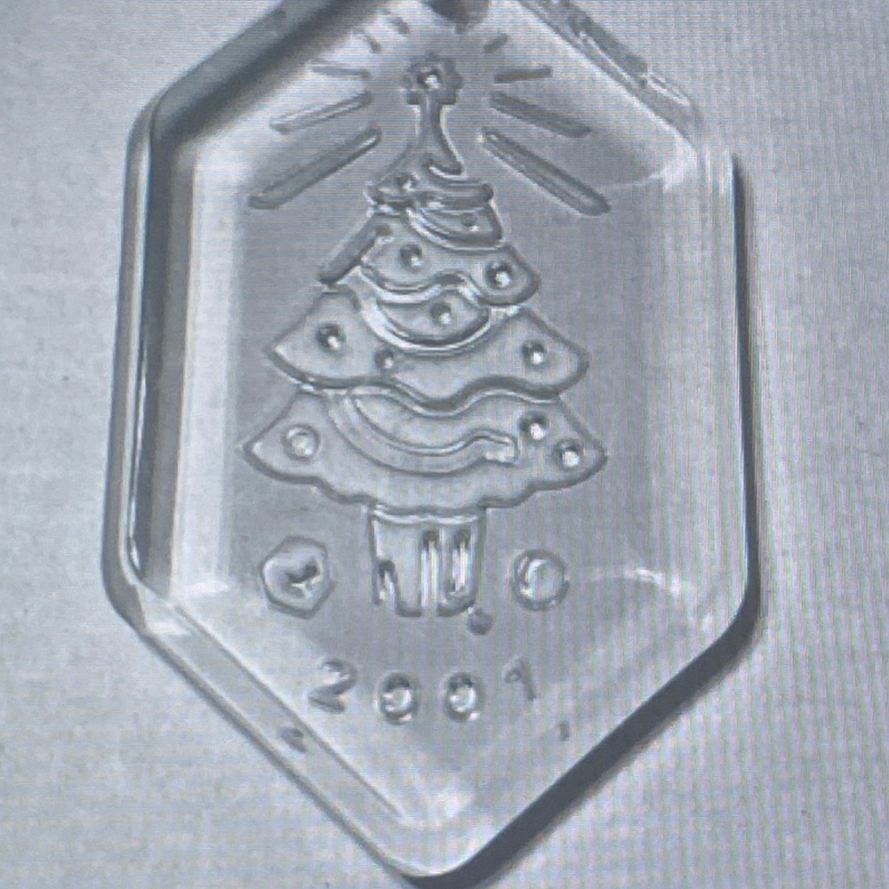 Waterford Crystal Ornament The Songs Of Christmas 2001 O' CHRISTMAS TREE 6th Ed
